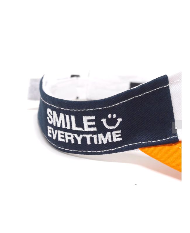 SMILE SUN VISOR  (ネイビー) ロゴ入りサンバイザー  RSA-25009