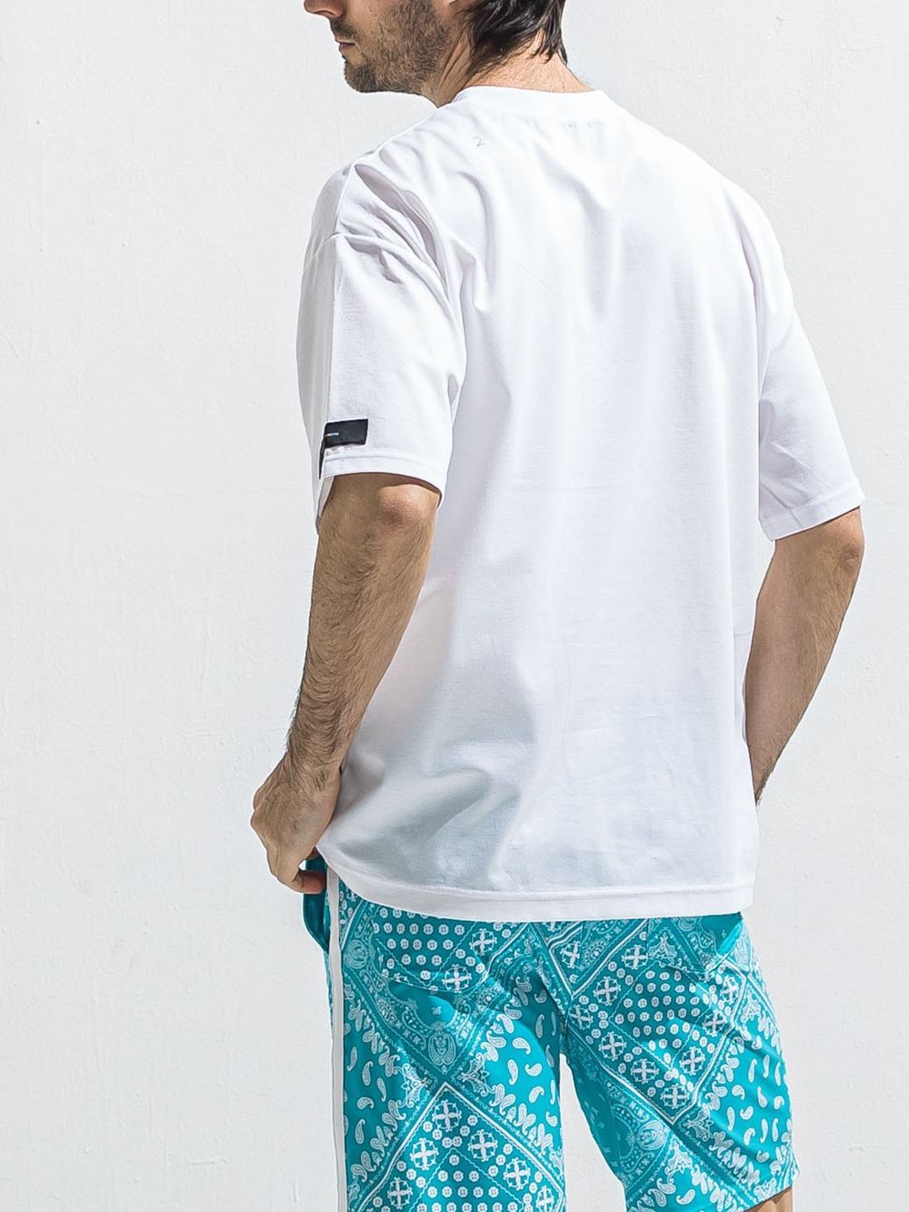 REV MESH OVER TEE  (ホワイト)   メッシュ オーバーTシャツ