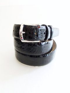 アリゲーター ALLIGATOR LEATHER BELT ( ブラック )