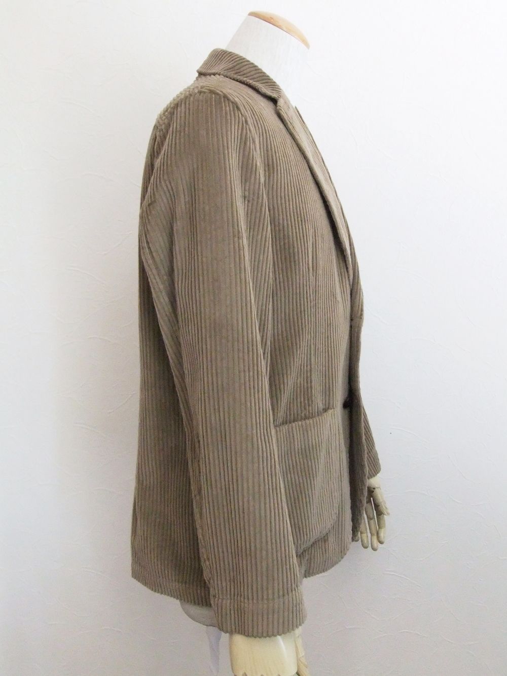 COTTON 2B JACKET (ライトブラウン) コットン 2B シャツジャケット