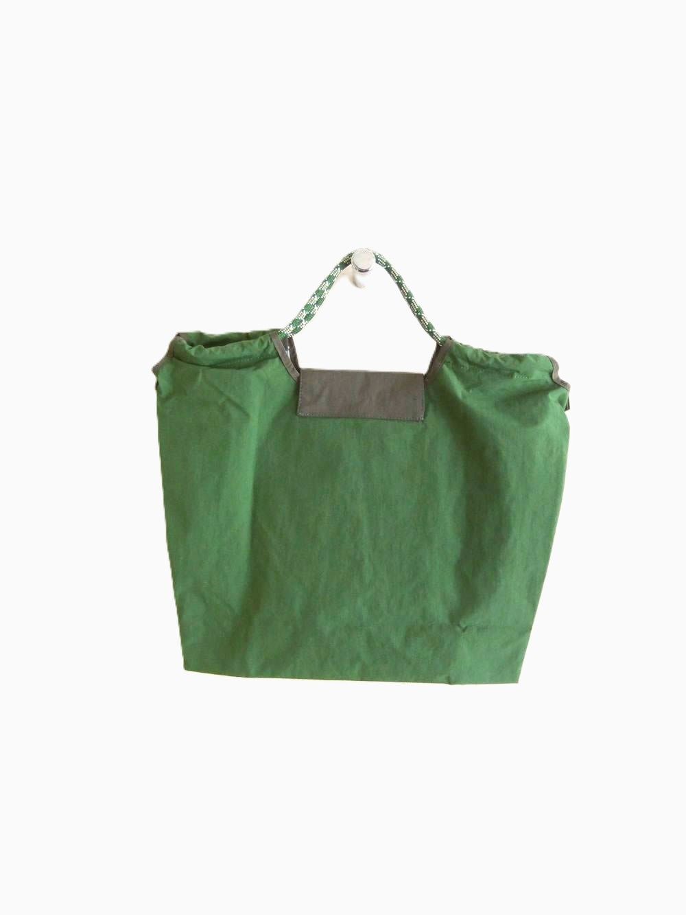 【MICALLE MICALLE Account】 HOMMAGE  SHELL MOTIF FLAP BAG (グリーン) オマージュ フラップ トートバッグ  MAD118GEB
