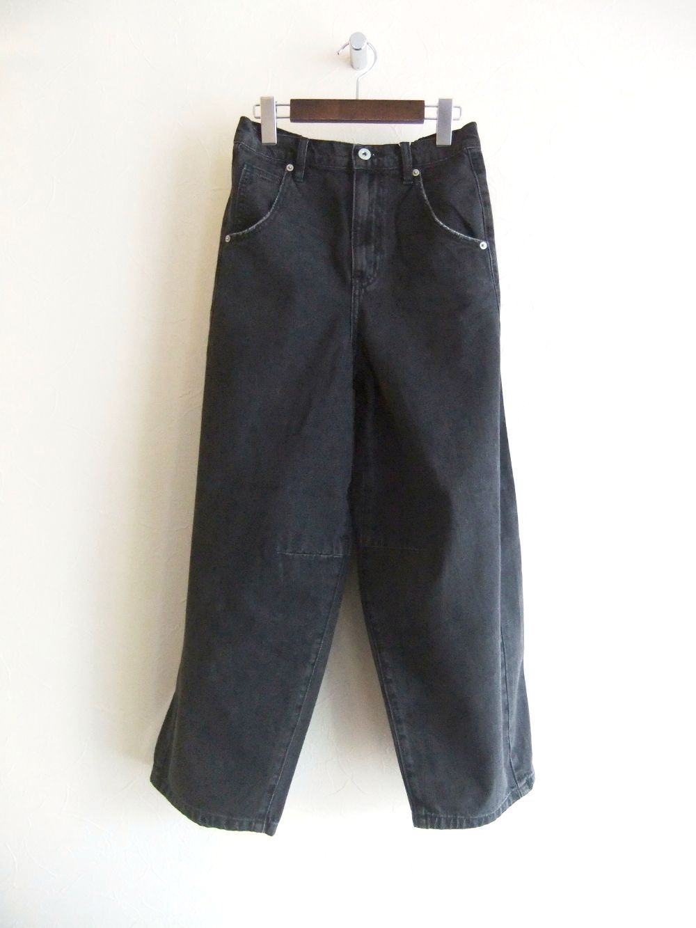 【jeune】 サイドライン入り ワイド コクーン デニム   J146601M