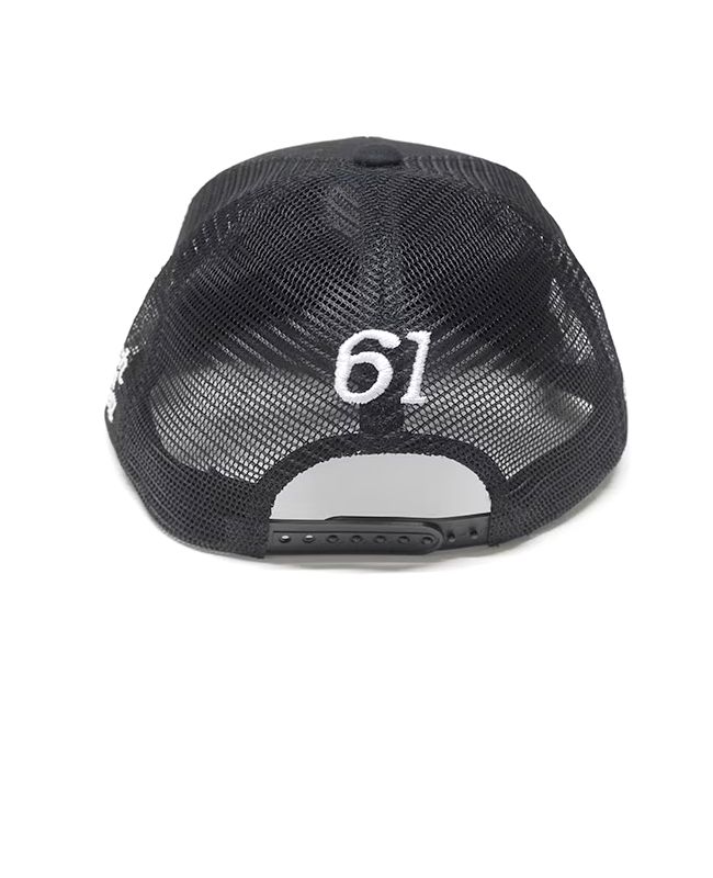 Mr. BOGEY MESH CAP  (ブラック)   ロゴ入りキャップ    RSA-25007