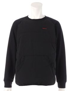 MENS TAION DOWN CREW NECK （ブラック）  TAION × ダウン プルオーバ