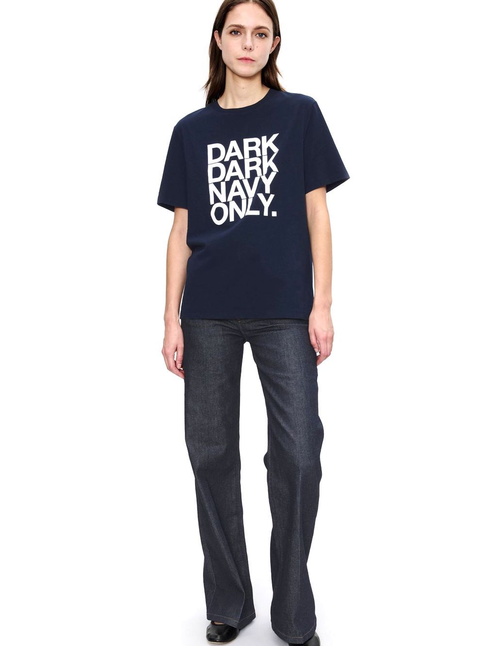 《LADIES》 A.P.C.  DARK DARK NAVY ONLY T-shirt  ダークネイビー のみのTシャツ