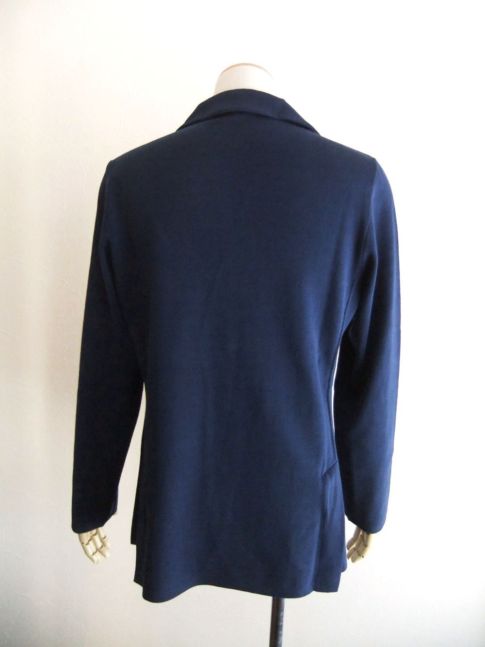 LARDINI ニットジャケット 44 ネイビー LARDINI - コットン ダブル ニットジャケット | 4.444glad