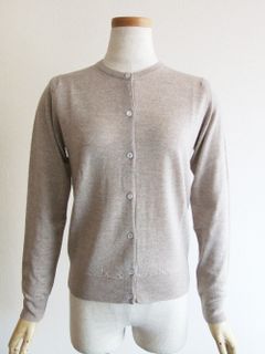 《LADIES》 HELANA  30G ウール カーディガン