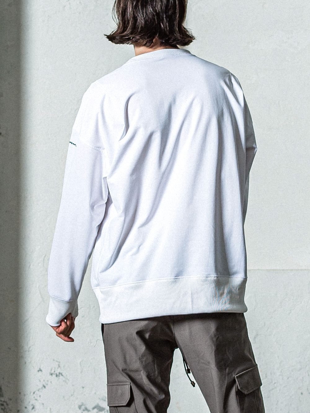 EX SWEAT DROP TRAINER  (ホワイト) ルーズトレーナー  RC35-C-002
