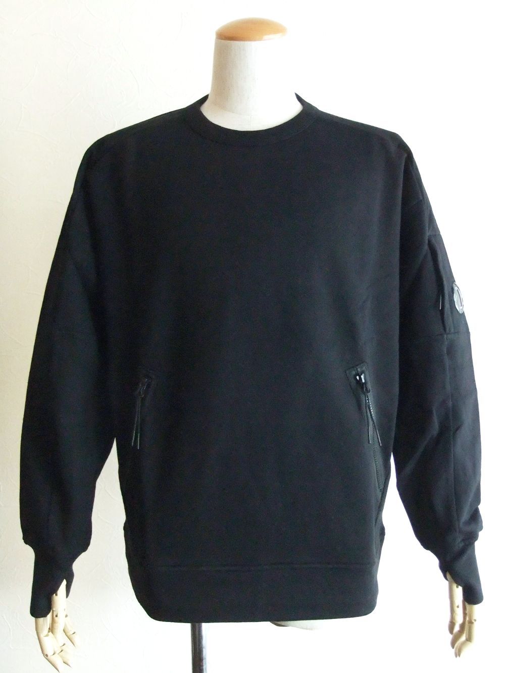 DIAGONAL RAISED FLEECE  ZIP POCKET SWEATSHIRT       ZIP スウェットシャツ