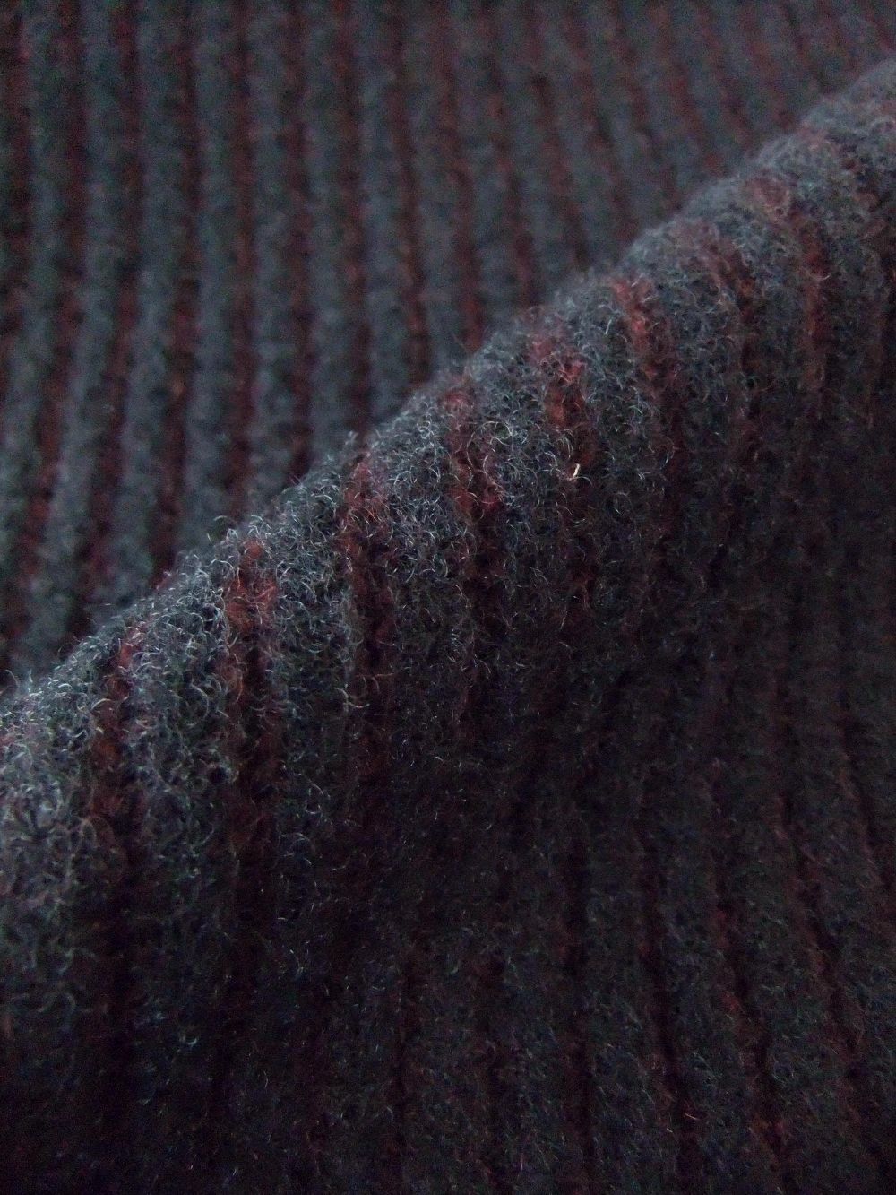 FLEECE KNIT CREWNECK  Vanisé Knit  (パープル)  ウール クルーネック セーター