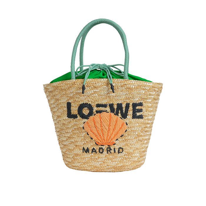 【MICALLE MICALLE Account】 HOMMAGE LARGE BASKET BAG 大 (グリーン) オマージュ バスケット バッグ  MAB100GEB