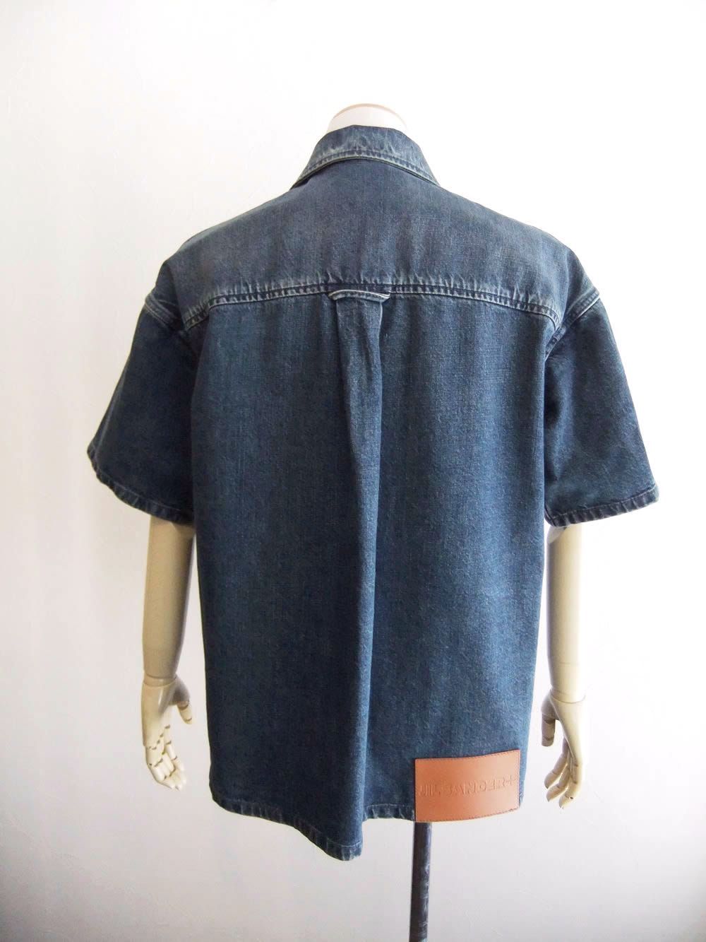 LOGO 半袖デニムシャツ