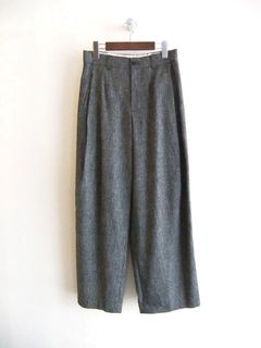 ネップツイード ワイド スラックス   536640