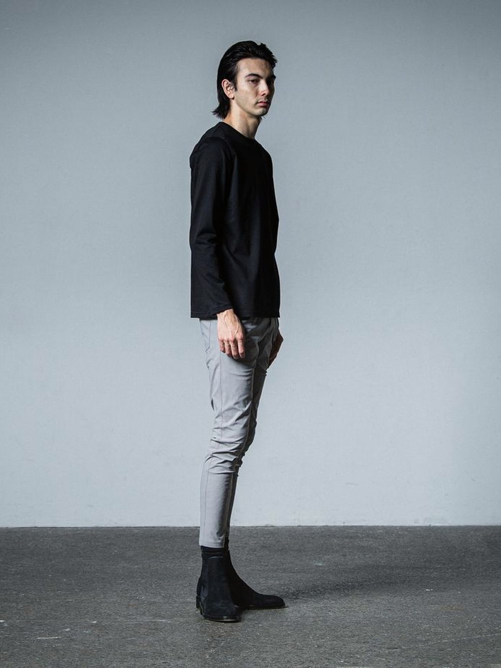 longsleave t-shirts    ロングスリーブ Tシャツ (ブラック)   RC33-T-001