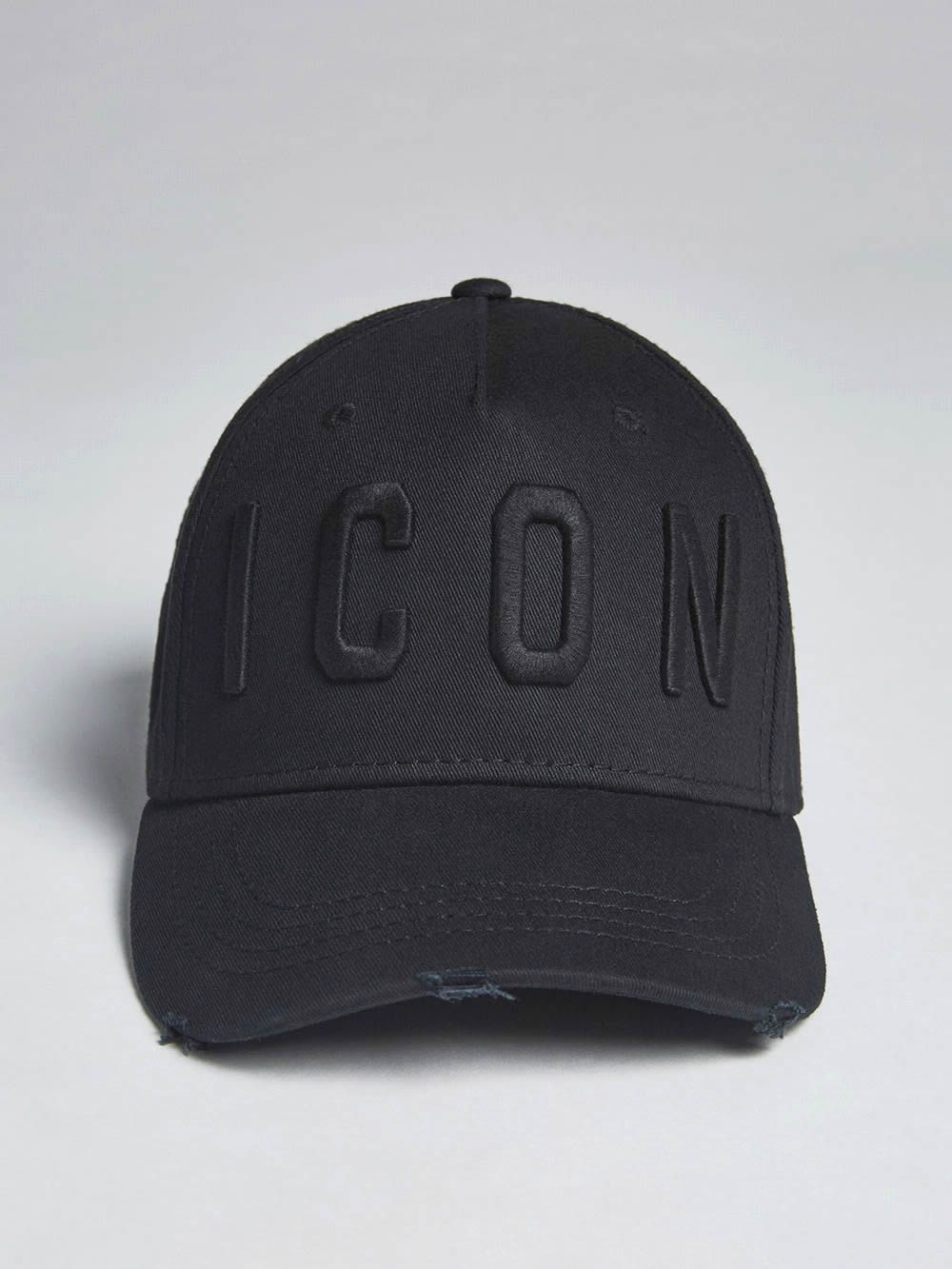 ICON BASEBALL CAP  ロゴ キャップ   S82BC4001 (ブラック×ブラック)