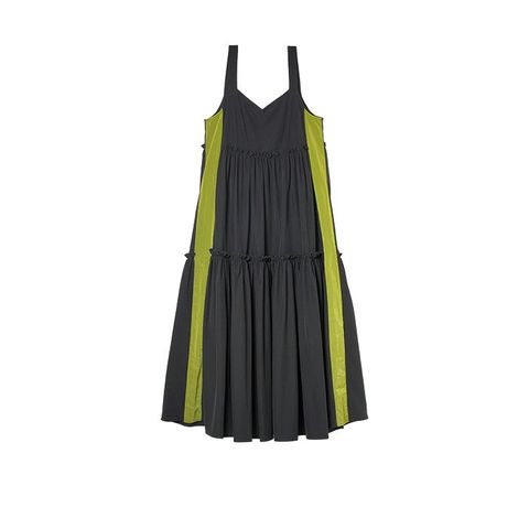 サイド ライン切り替え キャミソール ティアード ワンピース  MMA112DEA