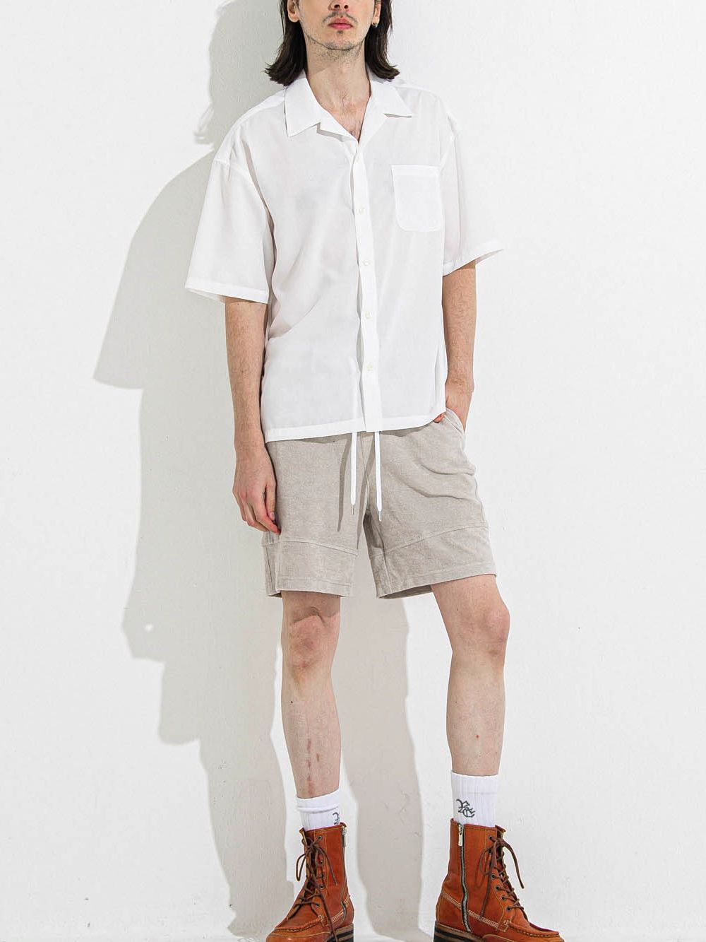 TYLER PILE SHORTS  パイル ショートパンツ  (グレージュ)