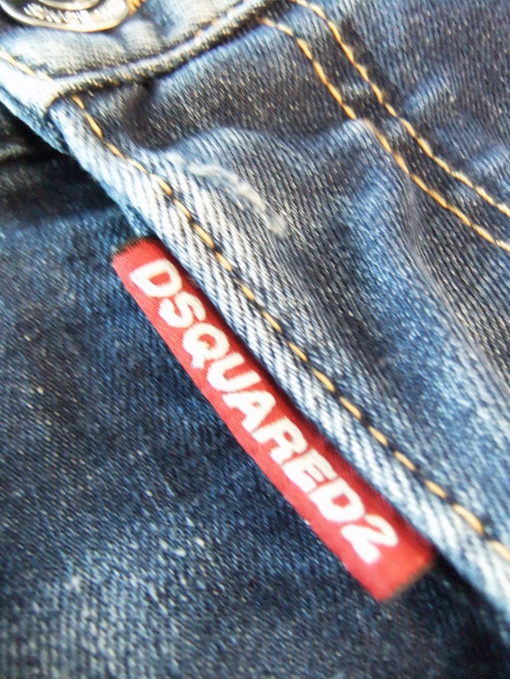 Dsquared2 - DARK RIPPED BLUE WASH TIDY BIKER JEANS タイディー