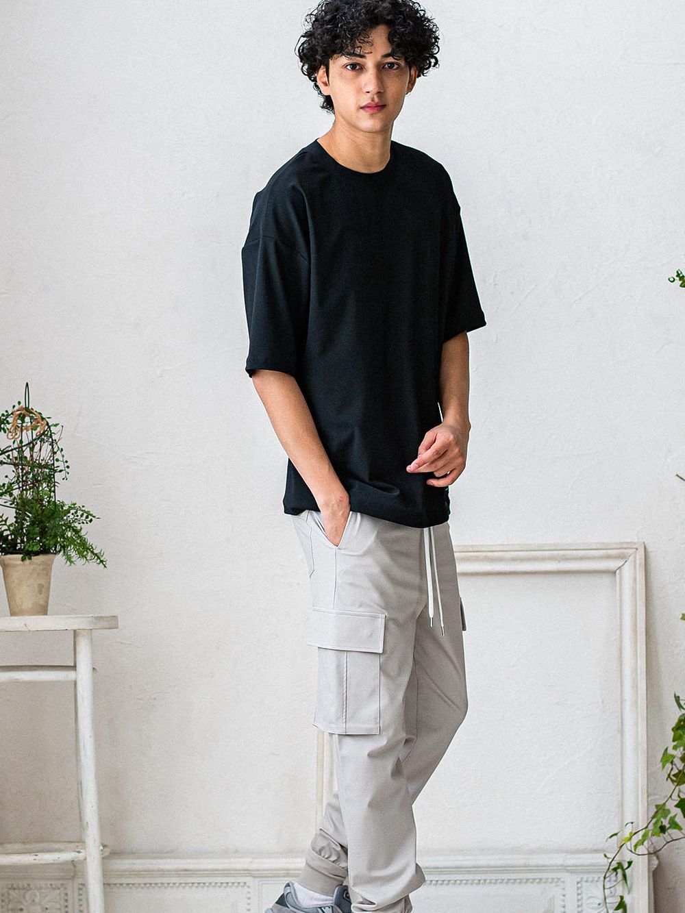 OX JERSEY OVER TEE  (ブラック)   オックス ジャージー オーバーTシャツ