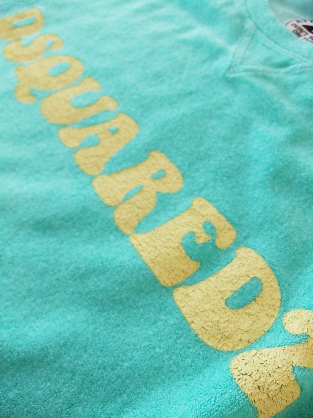 TOWEL RAGLAN COOL SWEATSHIRT (ミント) ロゴ パイル スウェットシャツ   S71GU0579