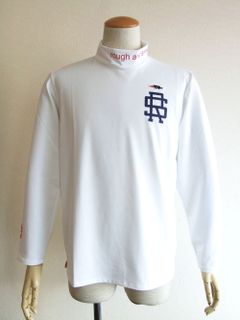 RS LOGO MOCK L.S  ( ホワイト )  モックネック 長袖ポロシャツ  RSM-21230