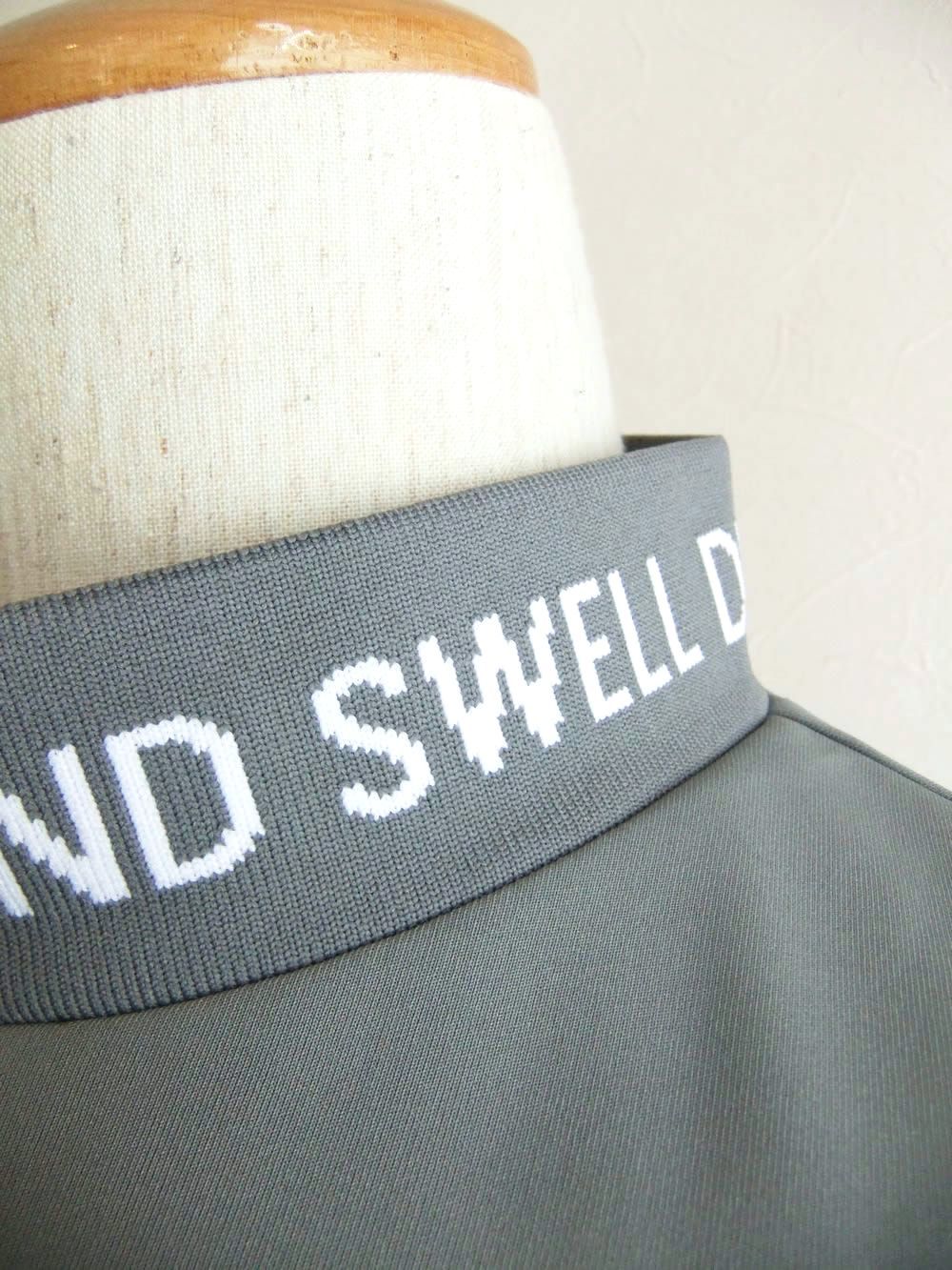 COLLAR LOGO MOCK  (グレー)  半袖モックネック シャツ  RSM-26036