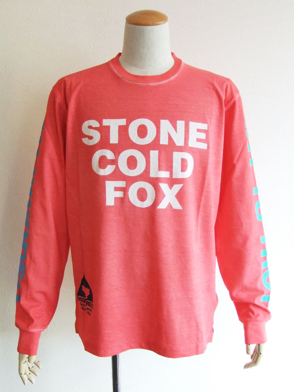 Dsquared2 - STONE COLD FOX Long Sleeve T - Shirt (レッド) 長袖T