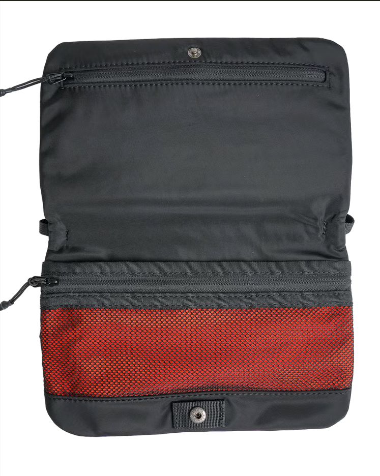 【MICALLE MICALLE Account】 HOMMAGE  HFRMFS SHOULDER BAG （FOLDABLE）STRAP SET  (ブラック×ブラック) オマージュ ショルダーバッグ  MAC100GEE