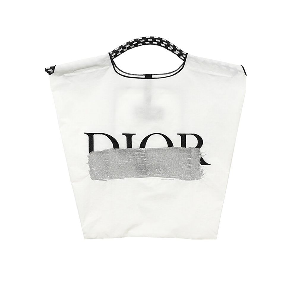 【MICALLE MICALLE Account】 HOMMAGE PAINT TOTE BAG   (ホワイト)  オマージュ トートバッグ   MAD106GDE
