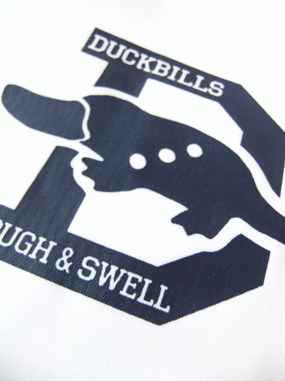 DUCKBILLS MOCK  (ホワイト)  モックネック 半袖ポロシャツ RSM-23030