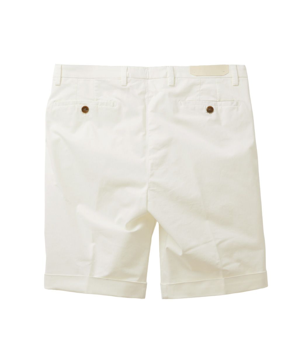 BRIGLIA 1949   ( ホワイト ) コットンストレッチ ワンプリーツスリムショーツ