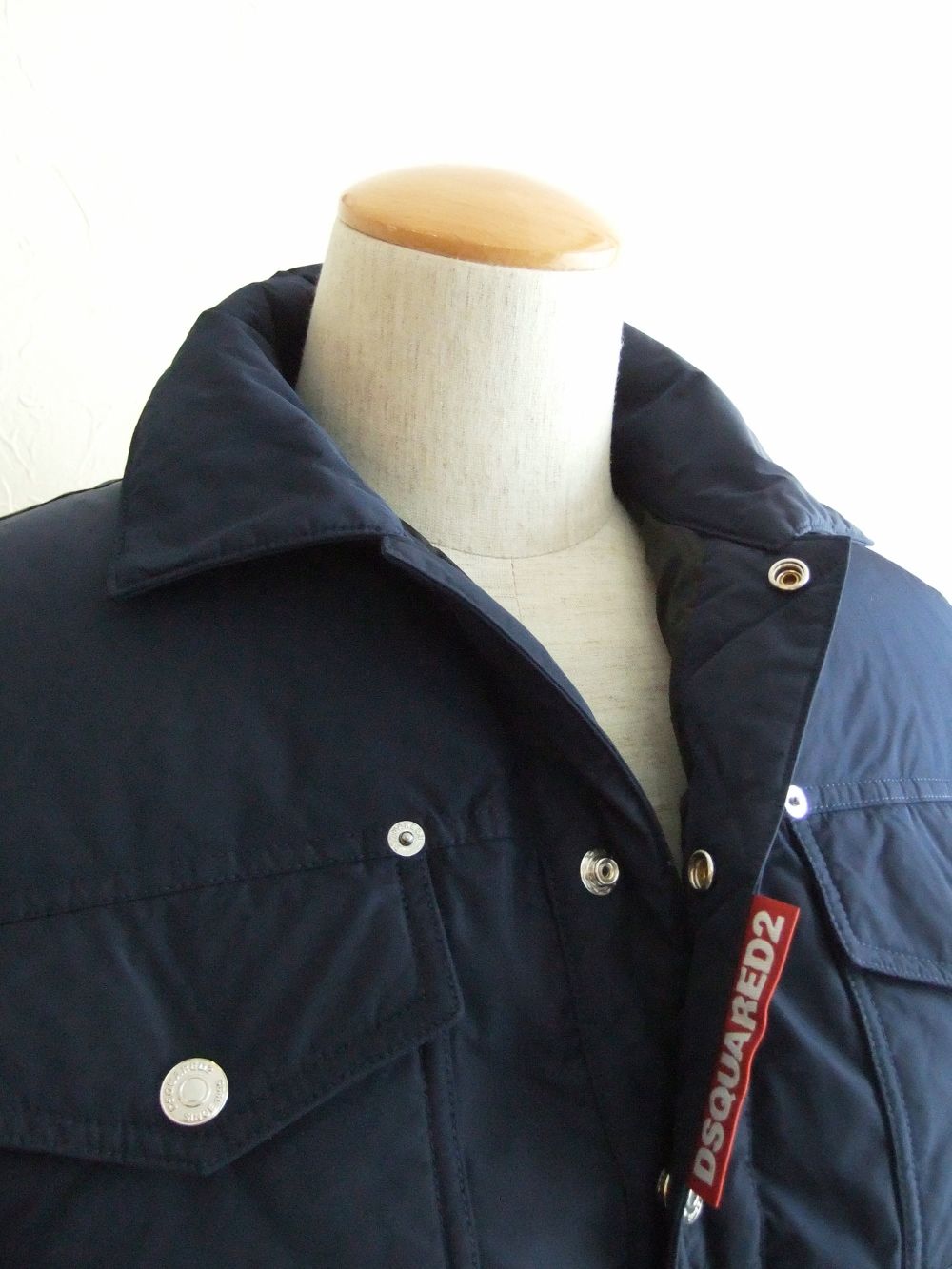 襟付き ダウンジャケット  LIGHTLY PADDED NYLON JACKET   S74AM1097