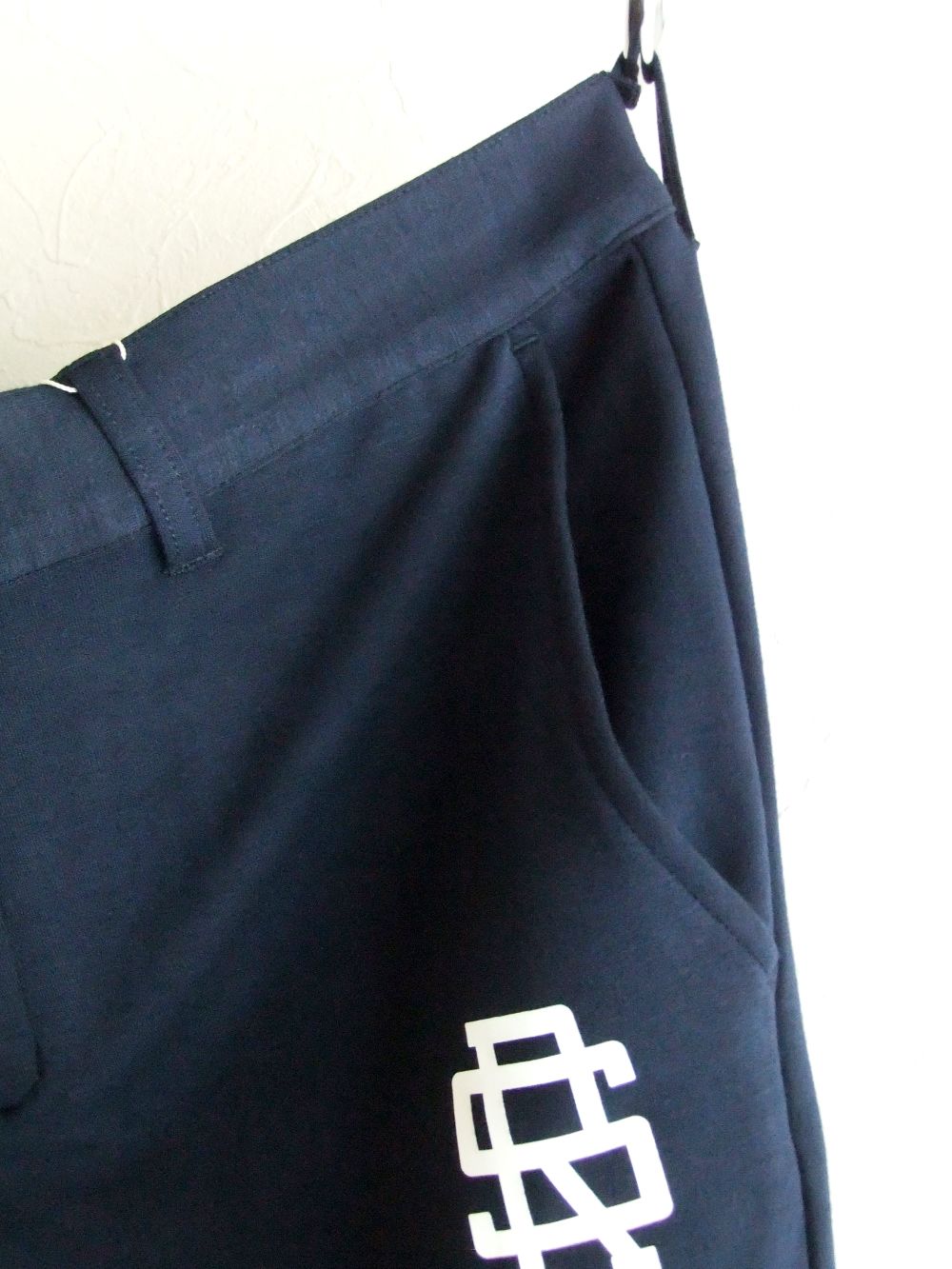 CALF PANTS ( ネイビー )  ジャージー リブパンツ   RSM-21261
