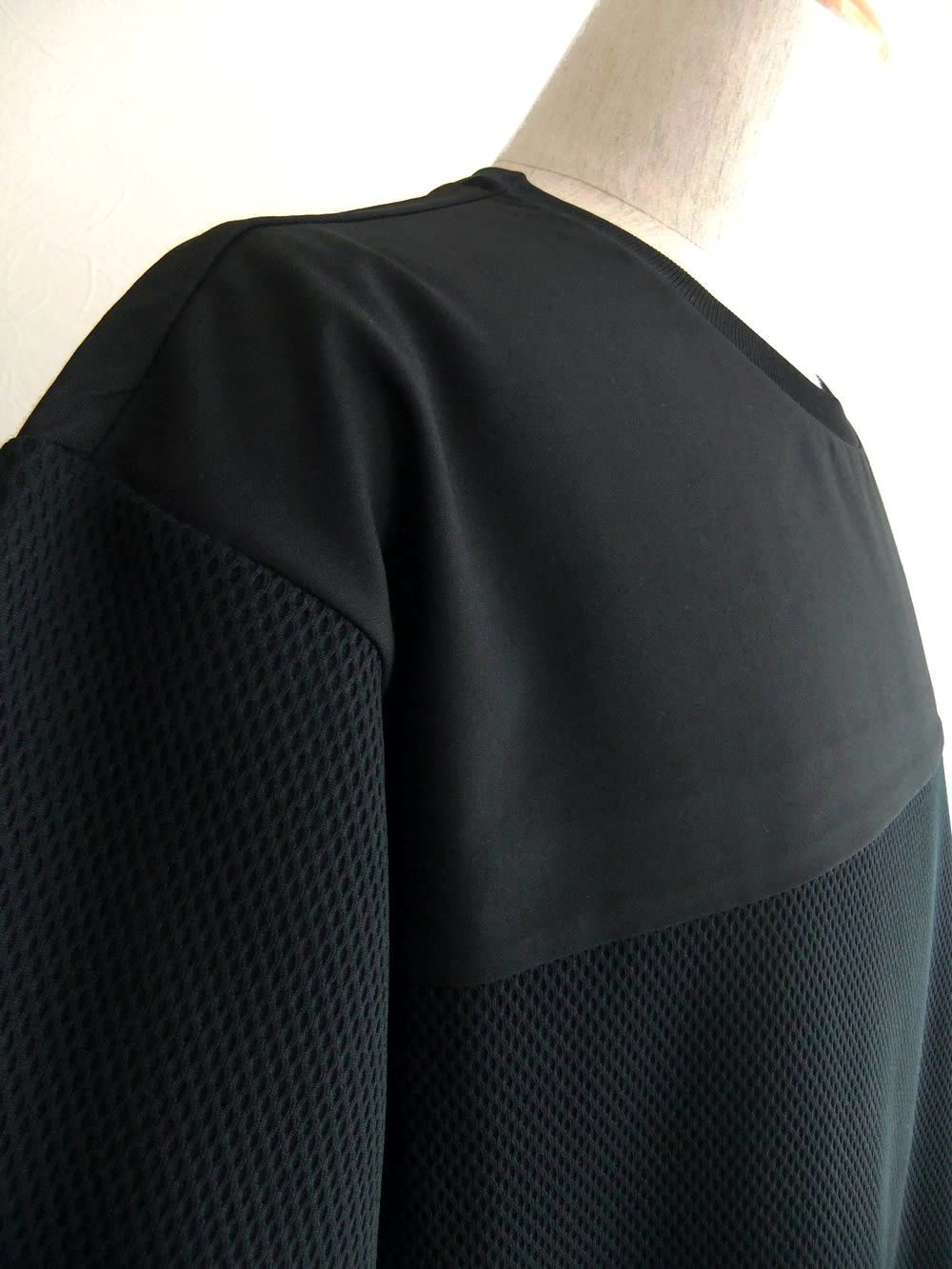 SLEEVE PK S/S  メッシュ 切替ショートスリーブカットソー