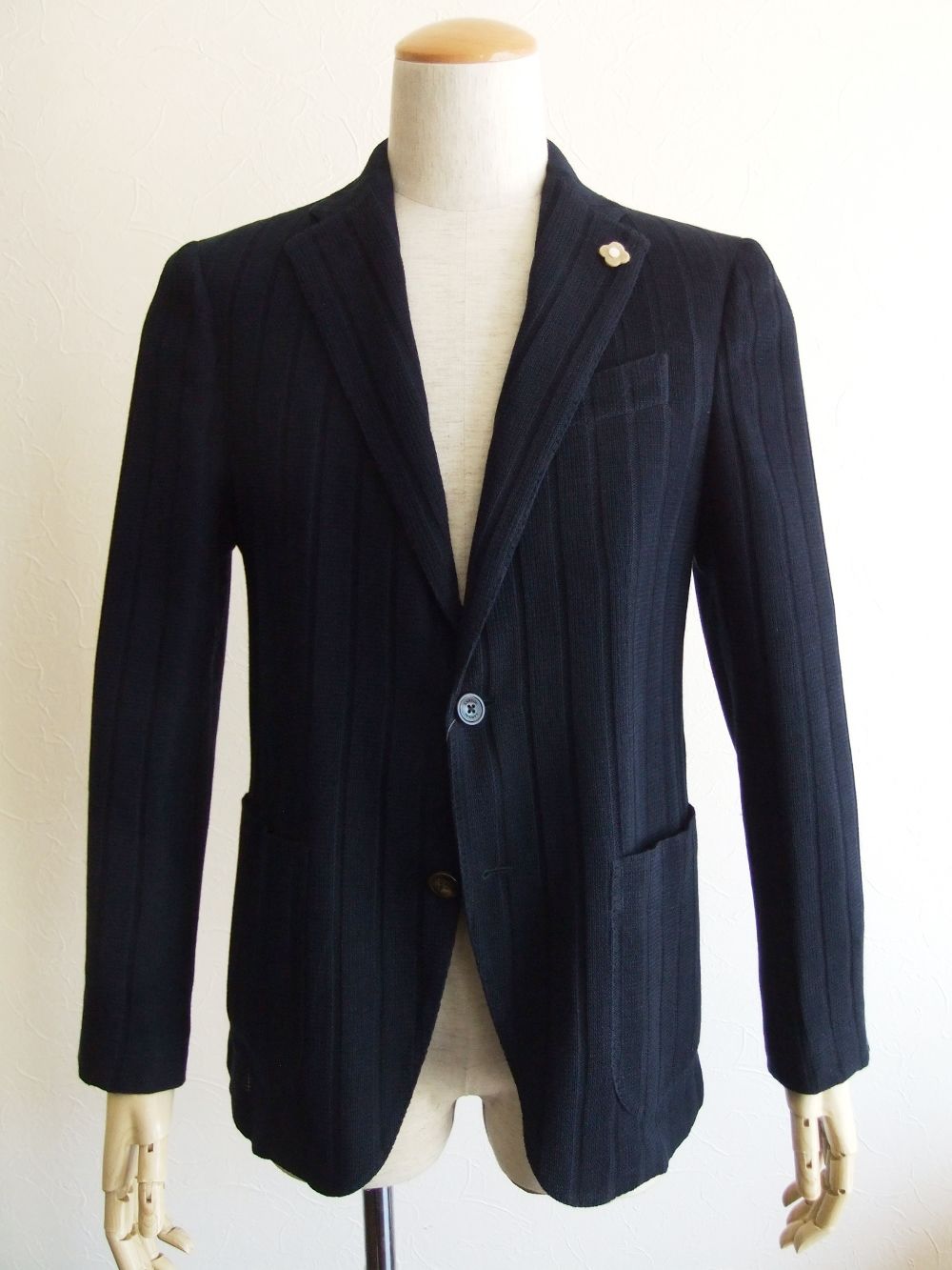 ラッピング無料】 ブルー系 ラルディーニ 新品【LARDINI ウール 
