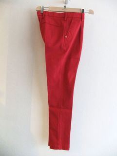 GAGA コットンストレッチ ワンプリーツ パンツ ( レッド ) P218291