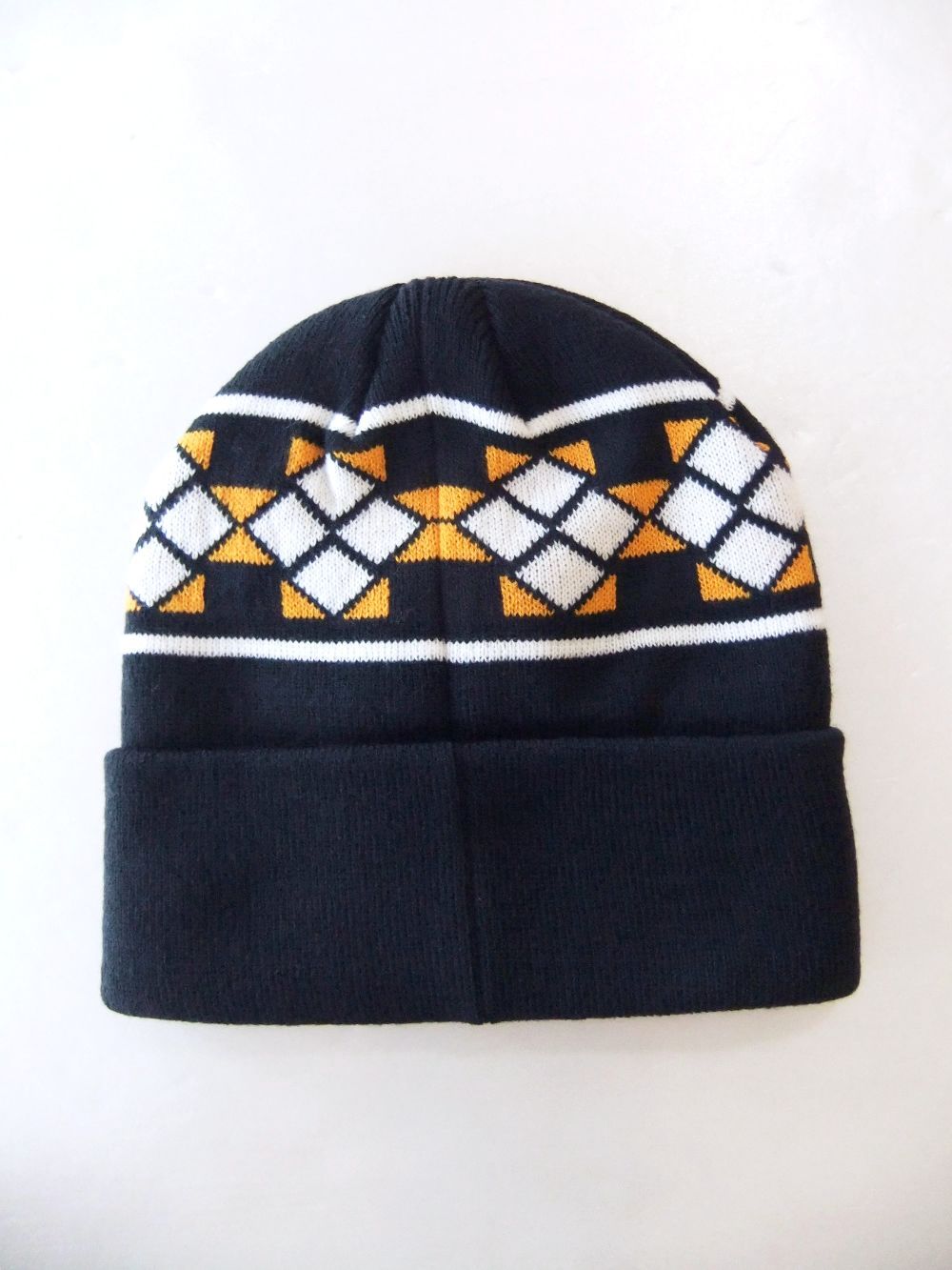 FAIR ISLE BEANIE   ロゴニットキャップ  ( ネイビー )   RSA-24207