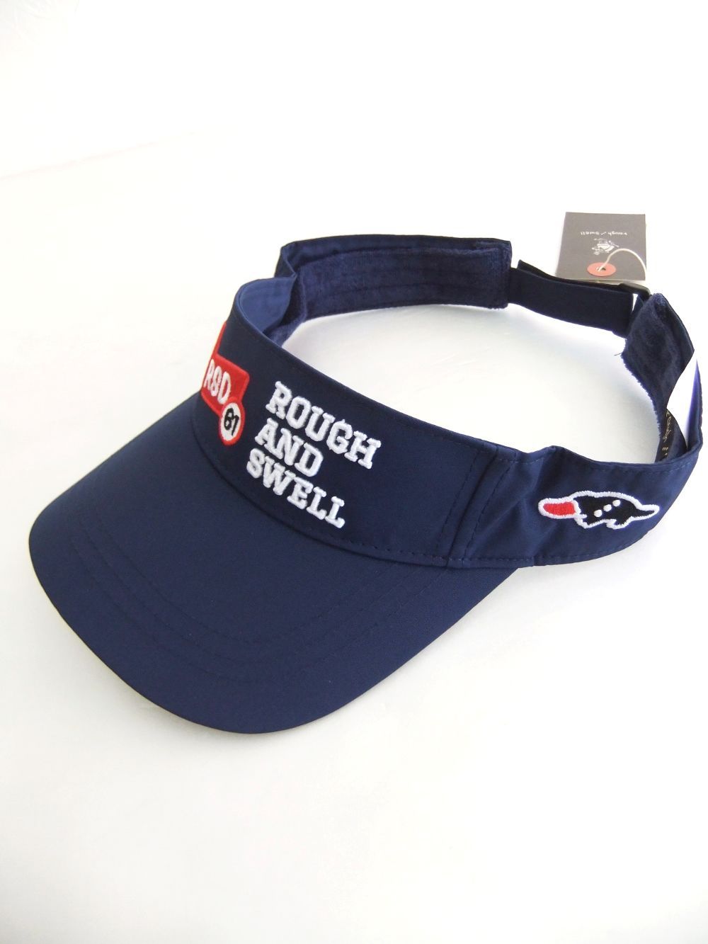 RED IRON SUN VISOR  (ネイビー) ロゴ入りサンバイザー  RSA-24008