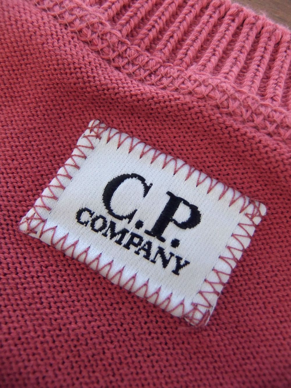 SEA ISLAND COTTON CREW NECK KNIT  (ローズ） コットン クルーネック セーター