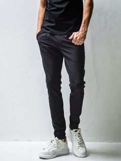 CHRIS EASY TUCK PANTS スラックス イージー タックパンツ (ブラック)