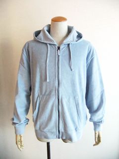 パイル ZIP UP パーカー  (ブルー)