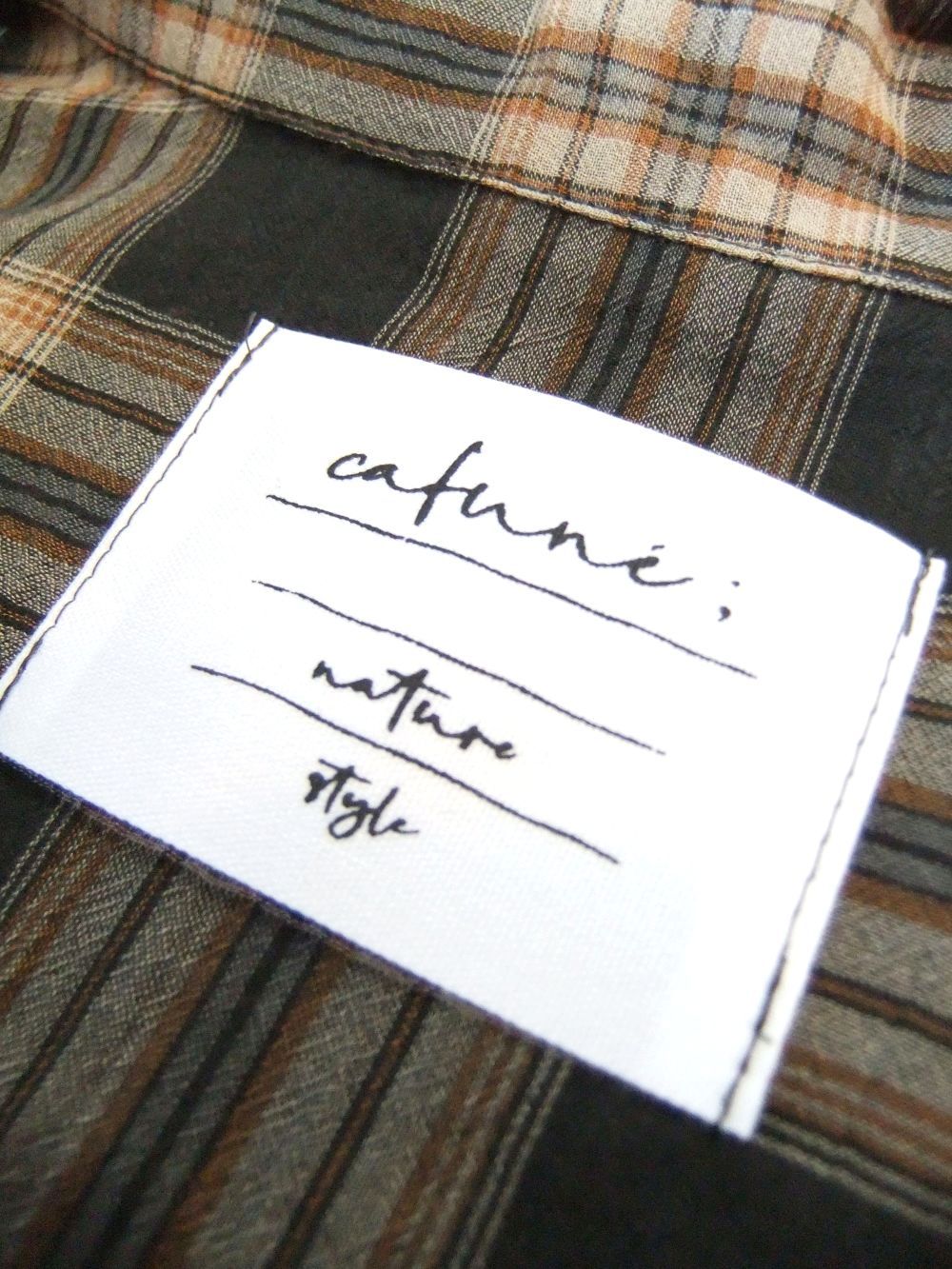 Washer Voile Check Shirt  ウォッシャブル ボイル チェック シャツ   535926