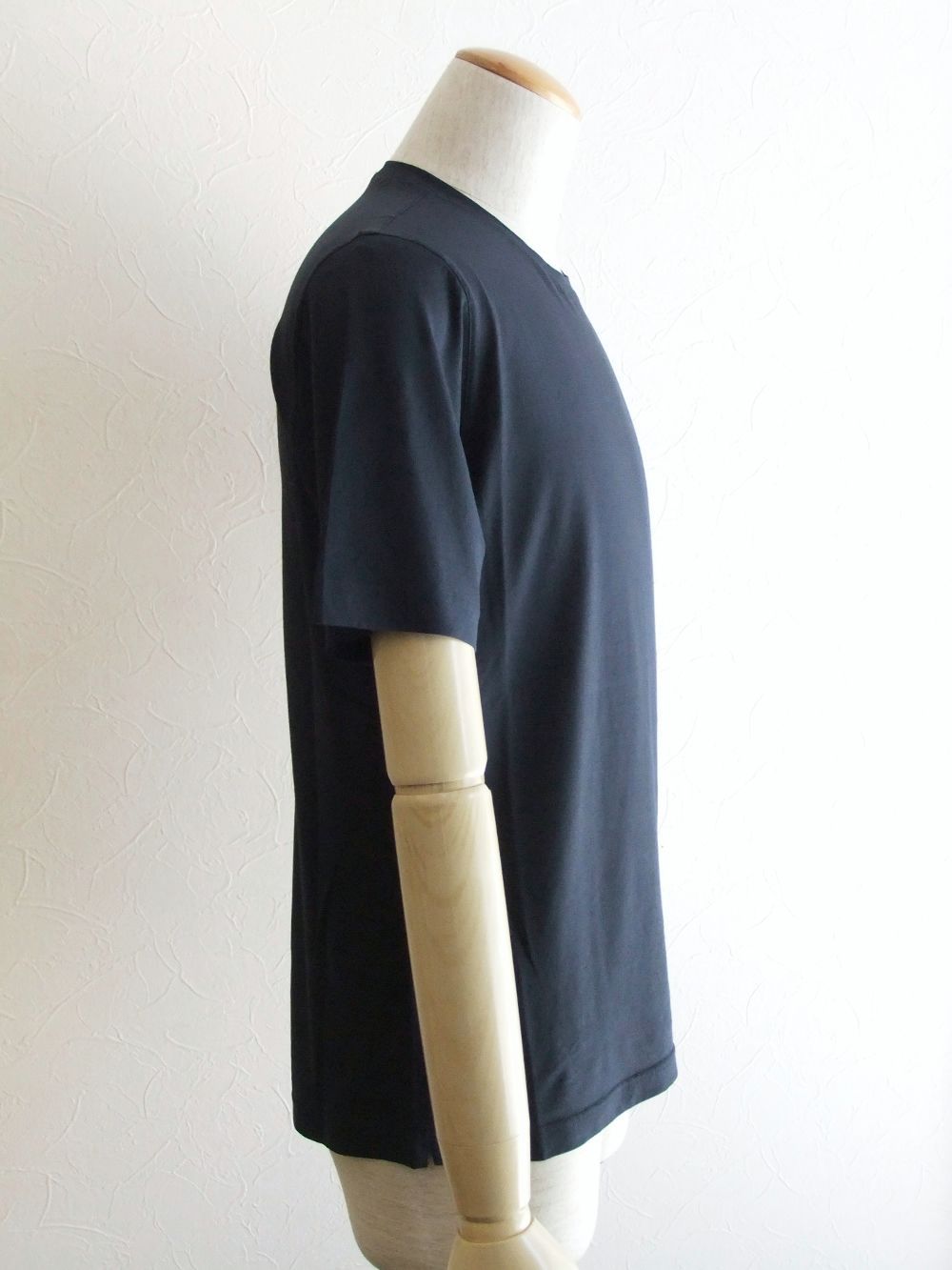 コットン クルーネック Tシャツ ( ネイビー )  TSMC10