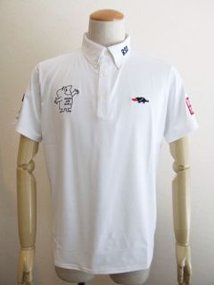 FAT BOY POLO  (ホワイト)   半袖ポロシャツ  RSM-21003