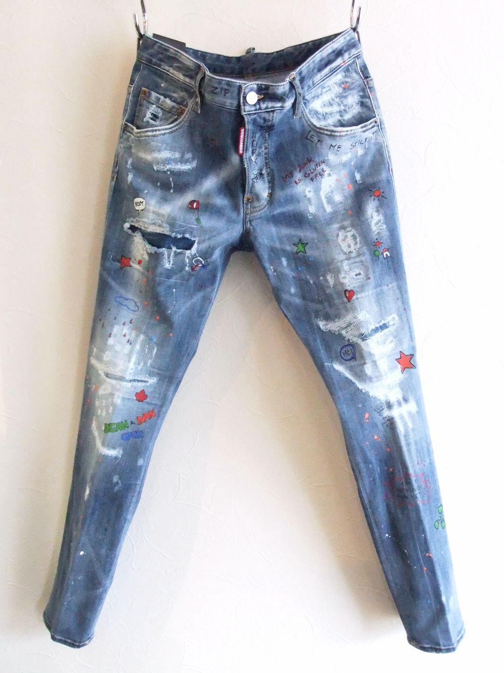 Dsquared2 - TRASH LIGHT WASH SKATER JEAN スケーター ジーンズ