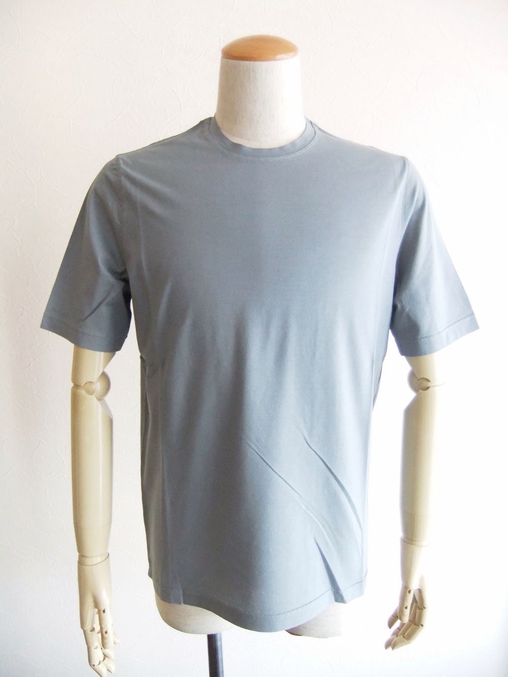 コットン クルーネック Tシャツ (ライトグレー)  TSMC19