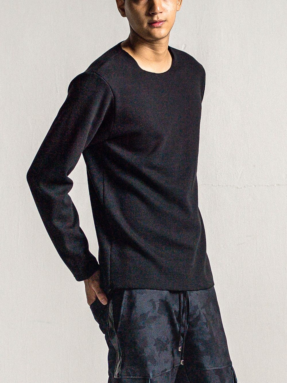 VELOURS FLEECE NEO THERMAL  (ブラック)  カットオフ ハニカム サーマル
