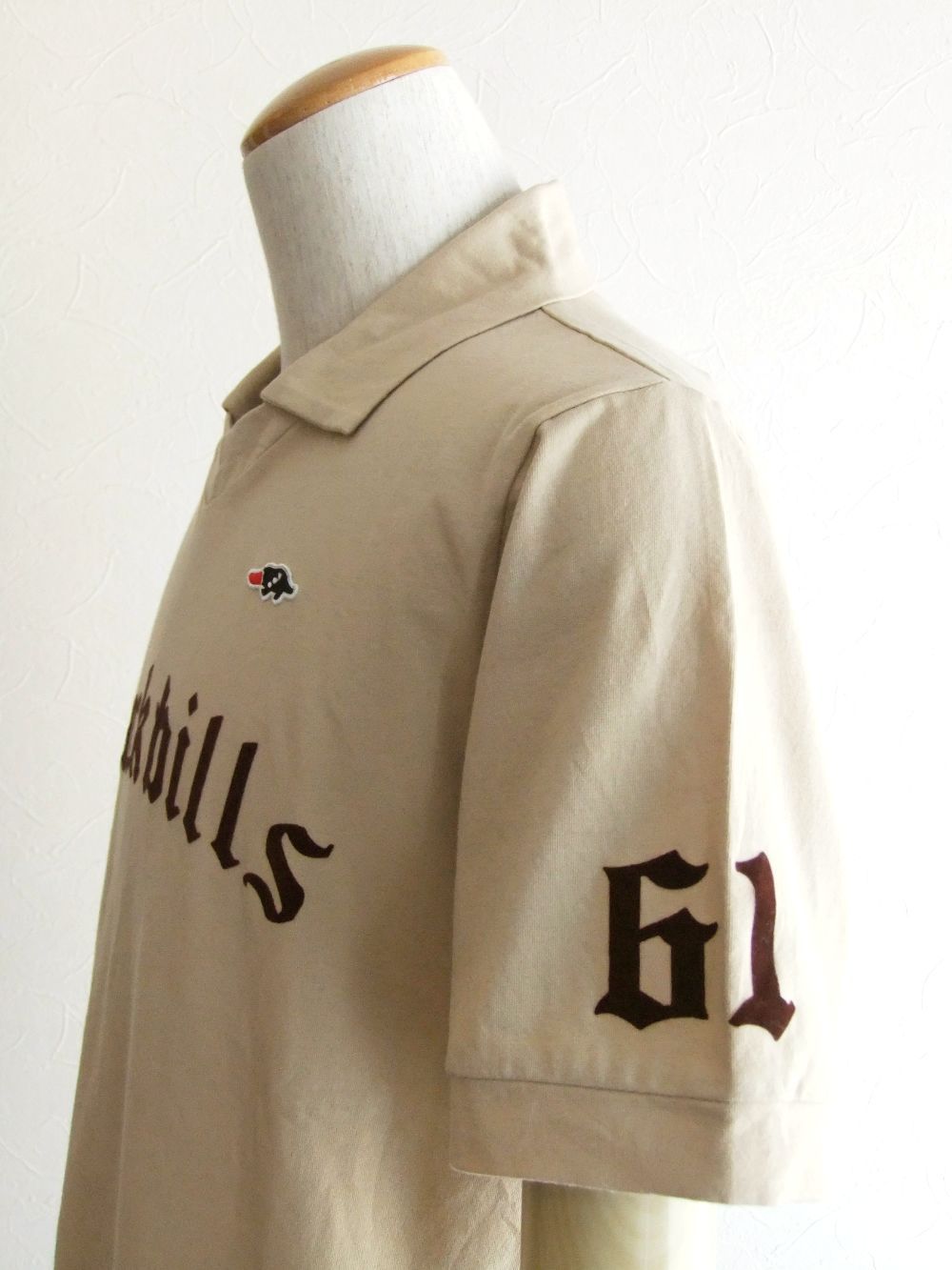 DUCKBILLS SKIPPER  半袖スキッパーポロ (ベージュ)   RSM-22026