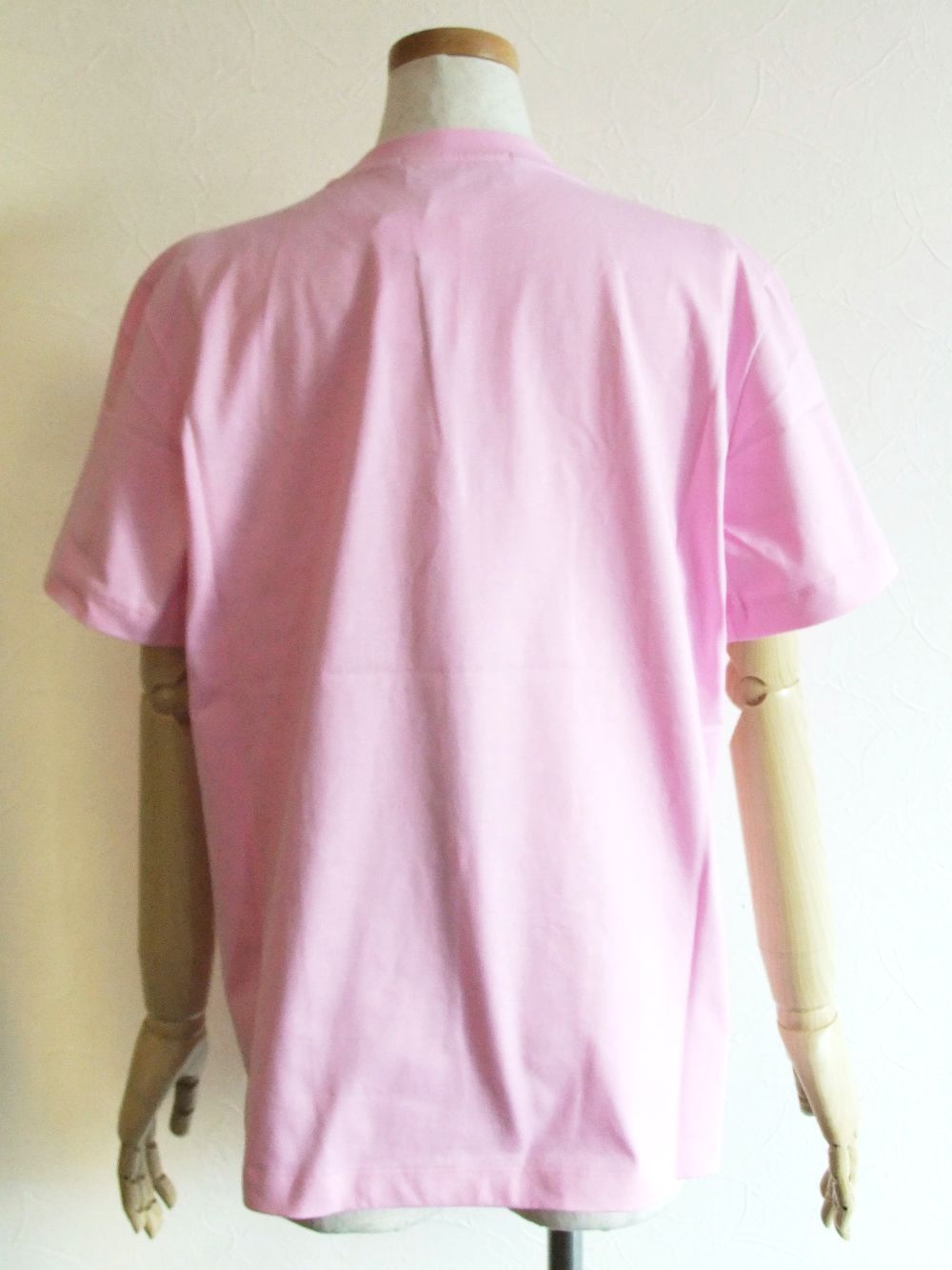 《LADIES》 胸 刺繍ロゴ  T-SHIRT  (ピンク)  3041MDM108-217298