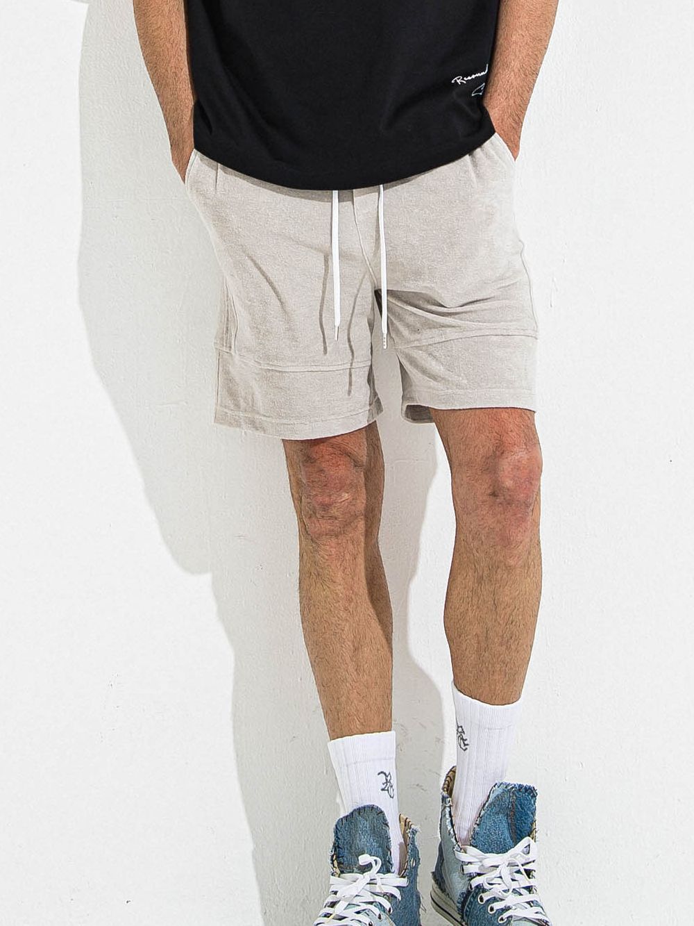TYLER PILE SHORTS  パイル ショートパンツ  (グレージュ)